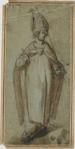 Bishop by Unknown Artist, drawing, 1500-1599