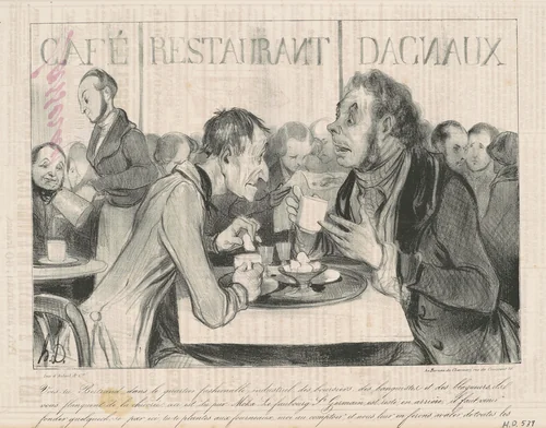 Vois-tu Bertrand... by Honoré Daumier, print, 1839