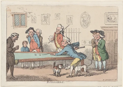 Billards by anonymous, print, 1803-1815