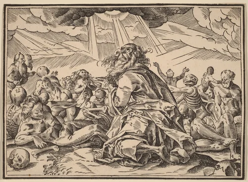 Christ Tells His Disciples of the Last Judgment by Christoph Murer, print, 1558-1614