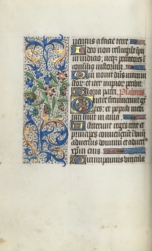 Book of Hours (Use of Rouen): fol. 57v by Master of the Geneva Latini, book, 1465-1475