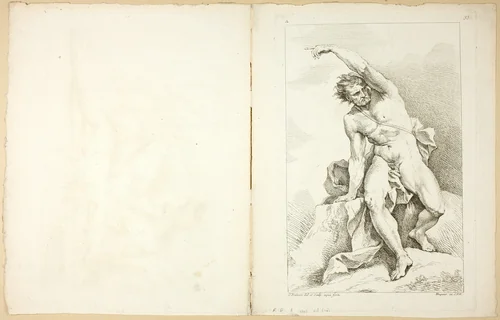 Page 33 and Page 36, from Premier Livre de Figures d'Academies gravées en Partie par les Professeurs de l’ Académie Royale by Charles Joseph Natoire, print, 1737