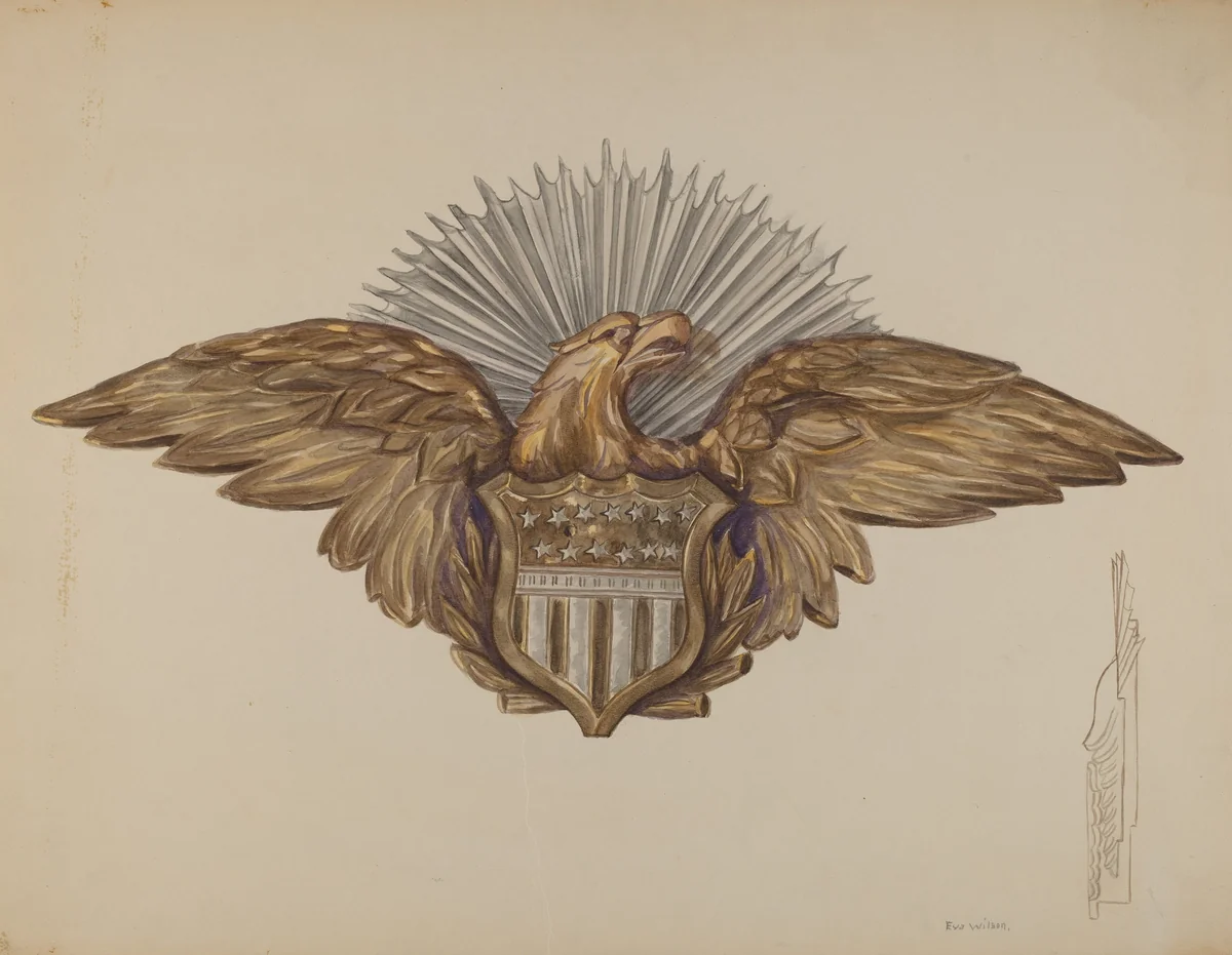 Eagle Emblem by Eva Wilson, index of american design, 1938