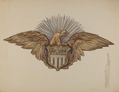 Eagle Emblem by Eva Wilson, index of american design, 1938