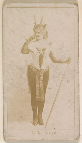 Mlle. Naya, from the Actresses series (N245) issued by Kinney Brothers to promote Sweet Caporal Cigarettes by Kinney Brothers Tobacco Company, photograph, 1890