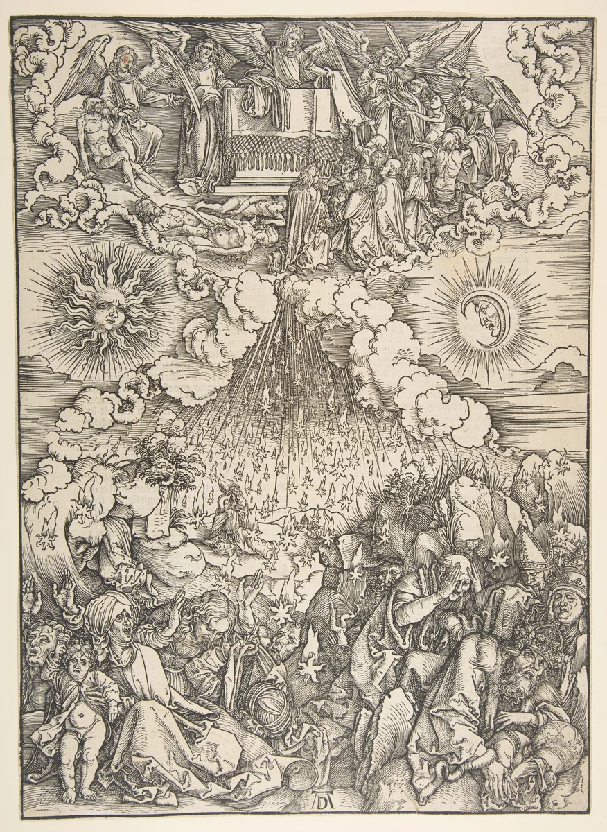 The Opening of the Fifth and Sixth Seals, from "The Apocalypse" by Albrecht Dürer, print, 1492-1503