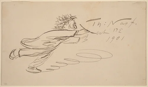 Signature, "TH. Nast, Oct. 17, 1901" by Thomas Nast, drawing, 1901