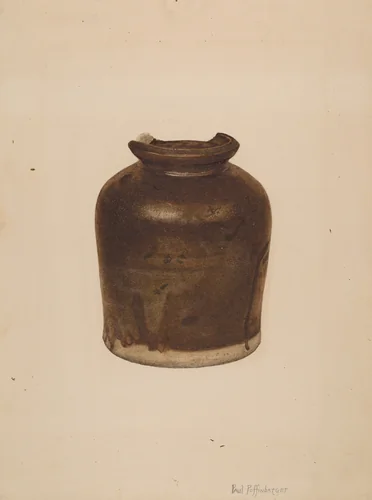 Fruit Jar by Paul Poffinbarger, index of american design, 1939