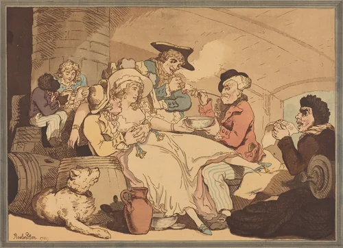 Grog on Board by Thomas Rowlandson, print, 1789