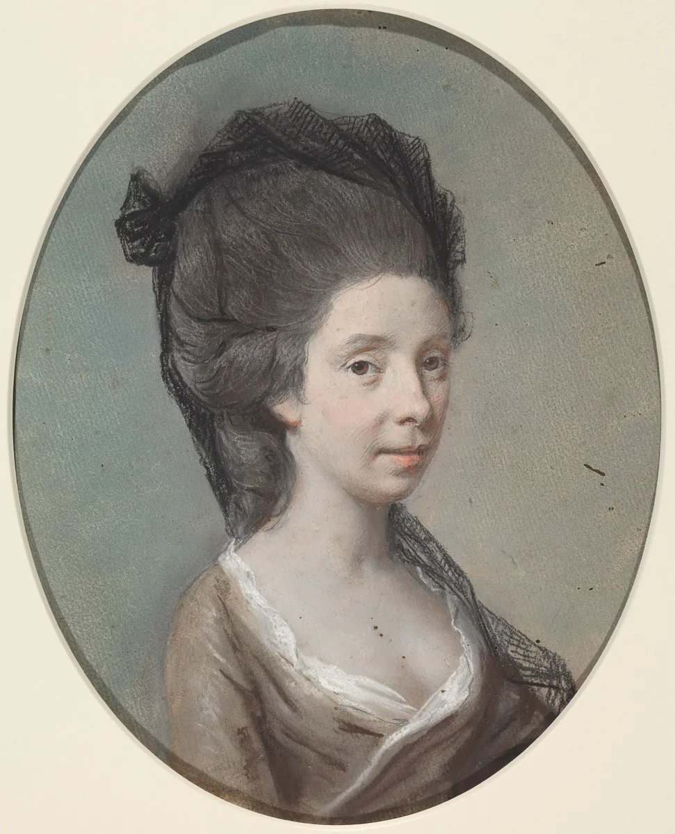 Lady Holland (Lady Mary Fitzpatrick) by Hugh Douglas Hamilton, drawing, 1770