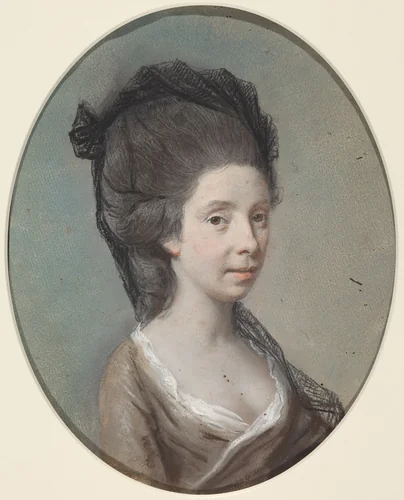 Lady Holland (Lady Mary Fitzpatrick) by Hugh Douglas Hamilton, drawing, 1770