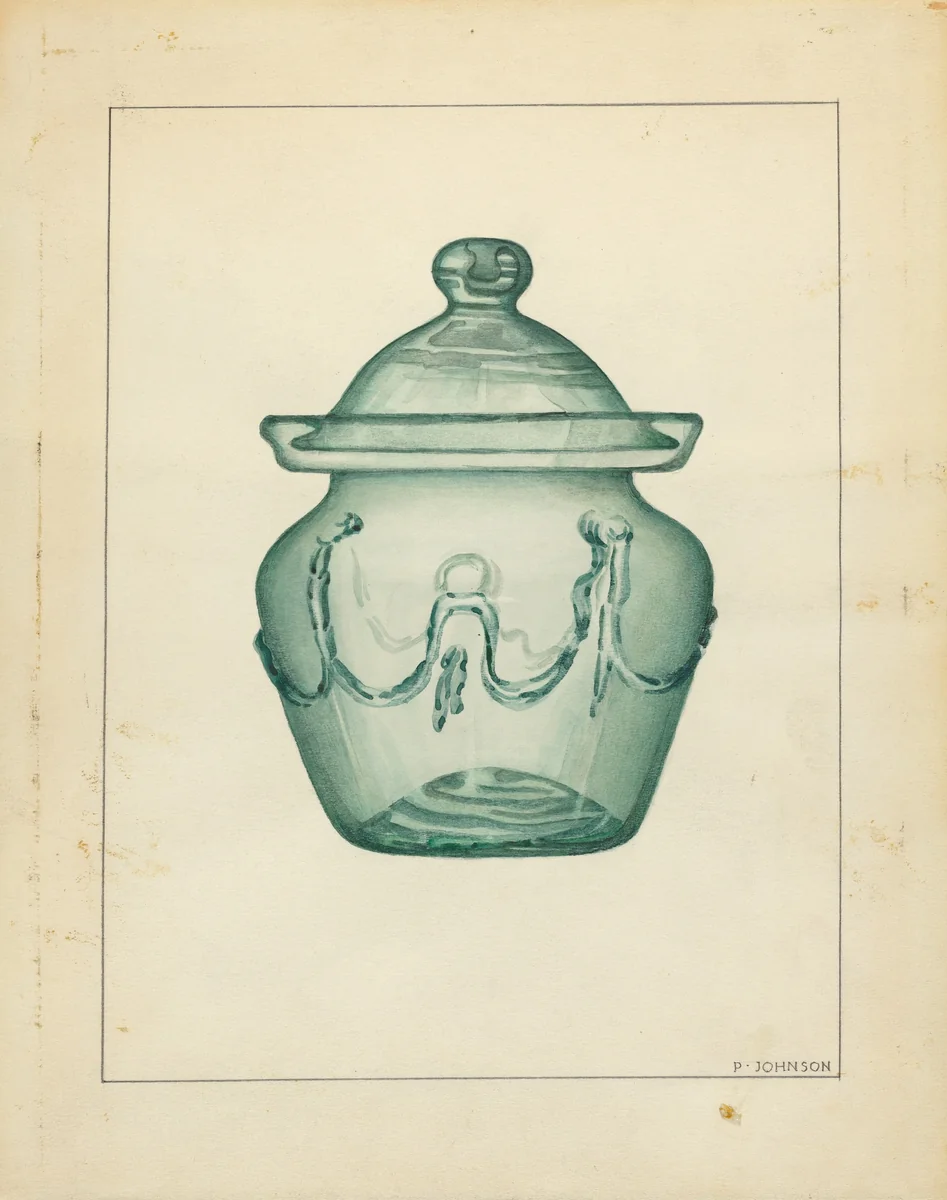 Sugar Bowl by Philip Johnson, index of american design, 1940