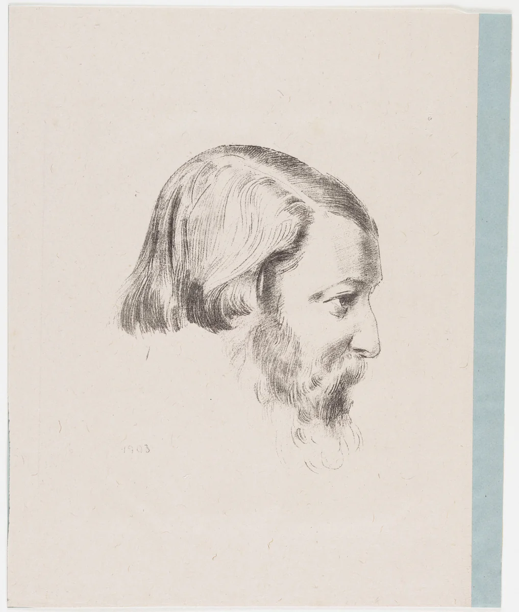 Paul Sérusier by Odilon Redon, print, 1903