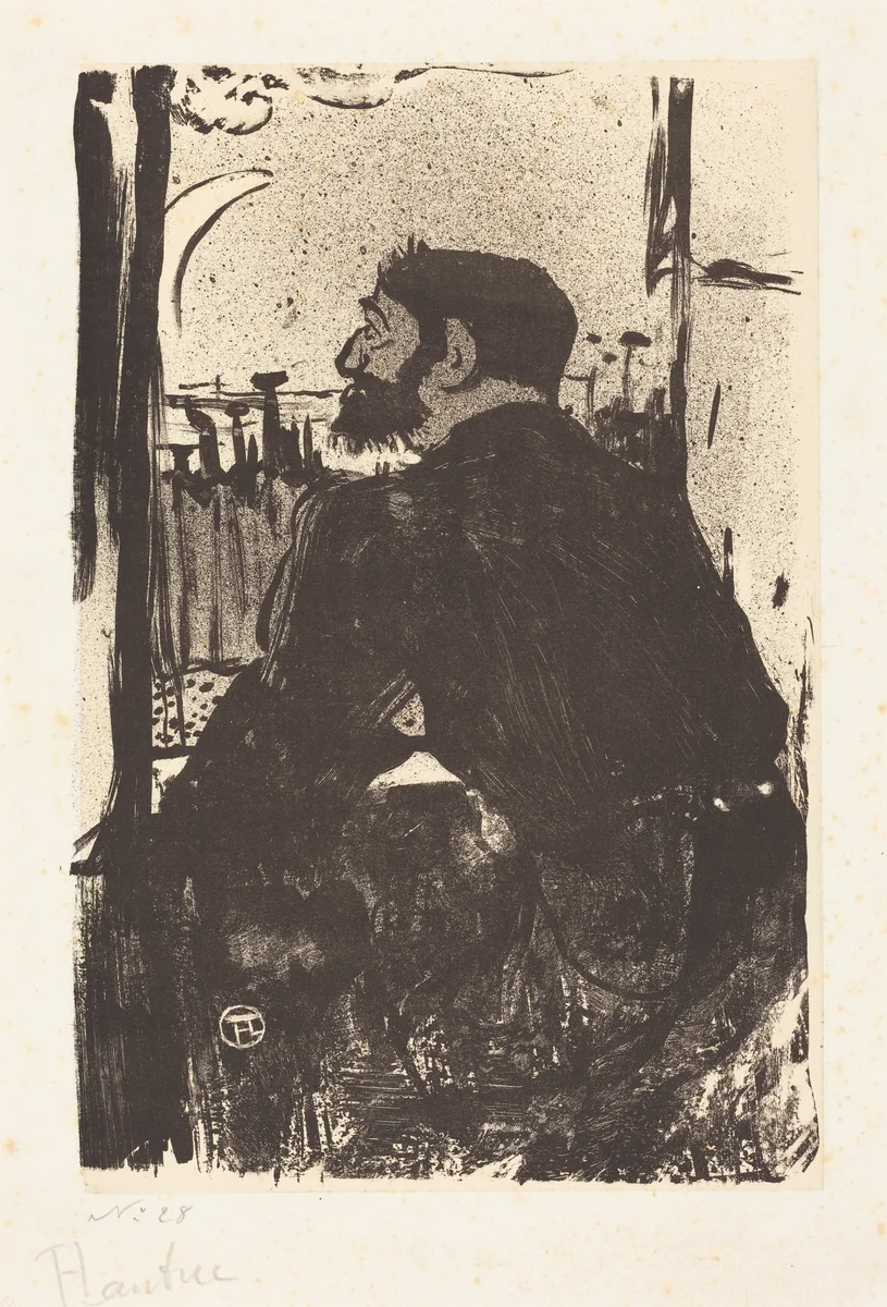 Sleepless Night (Nuit blanche) by Henri de Toulouse-Lautrec, print, 1893