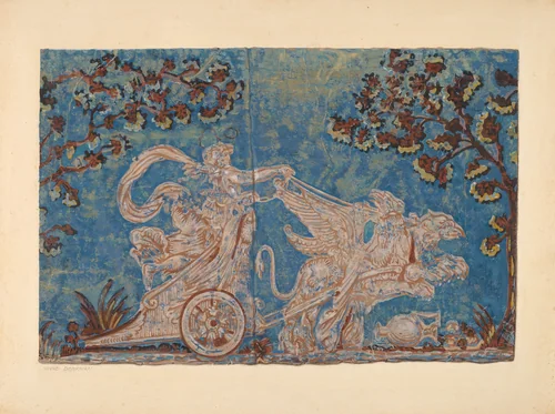 Bandbox (section) by David Dorfman, index of american design, 1939