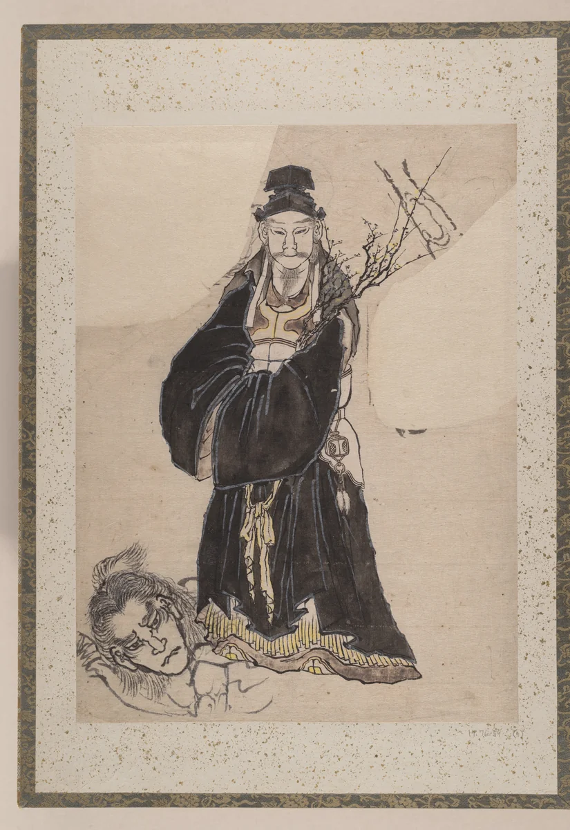 Album of Sketches by Katsushika Hokusai and His Disciples by Katsushika Hokusai (葛飾 北斎), painting, 1800-1868