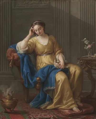 Sweet Melancholy by Joseph-Marie Vien, painting, 1756