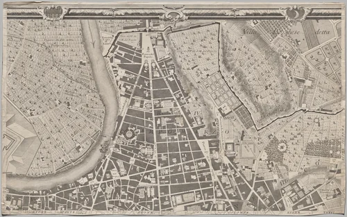 Nuova pianta di Roma data in luce da Giambattista Nolli l’anno MDCCXLVII, known as La Pianta Grande di Roma by Giovanni Battista Nolli, print, 1748