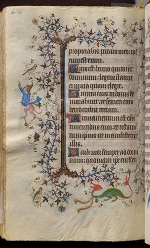 Hours of Charles the Noble, King of Navarre (1361-1425): fol. 221v, Text by Master of the Brussels Initials and Associates, book, 1400-1410