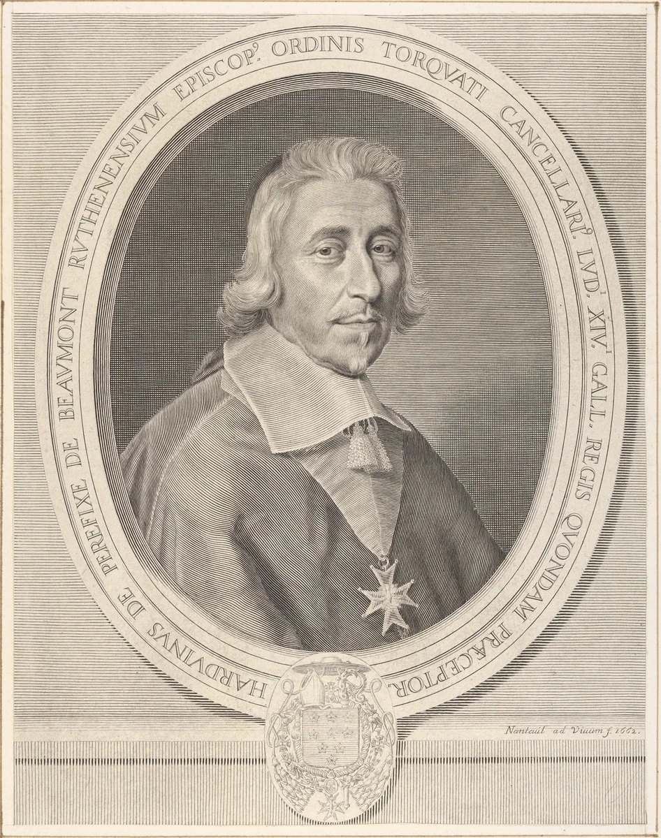 Hardouin de Péréfixe by Robert Nanteuil, print, 1662