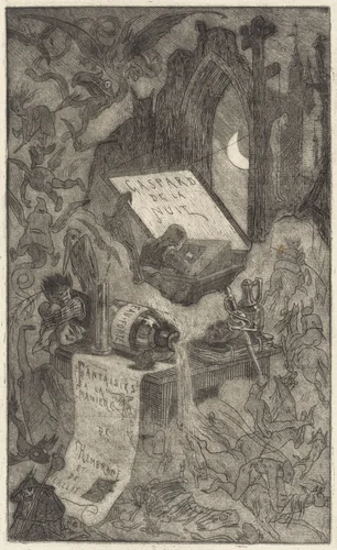 Gaspard de la Nuit by Félicien Rops, print, 1868