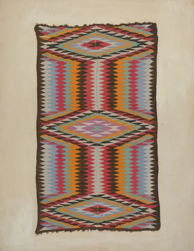 Textile by American 20th Century, index of american design, 1935-1942