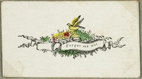 Forget Me Not (valentine) by Unknown Artist, other, 1825-1835