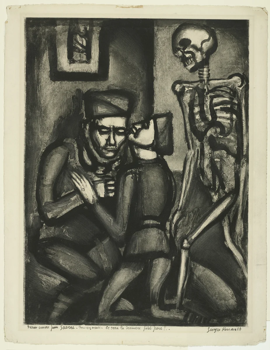 Trial proof for This Will Be The Last Time, Little Father!, plate XXXVI from Miserere by Georges Rouault, print, 1927