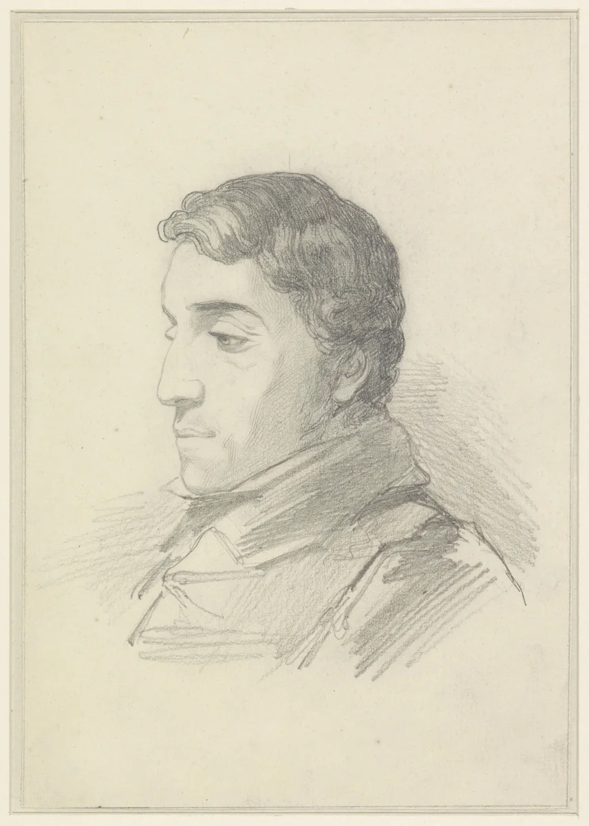 Portret van Arend Bakker by Jacobus Everhardus Josephus van den Berg, drawing, 1825-1861