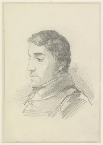 Portret van Arend Bakker by Jacobus Everhardus Josephus van den Berg, drawing, 1825-1861