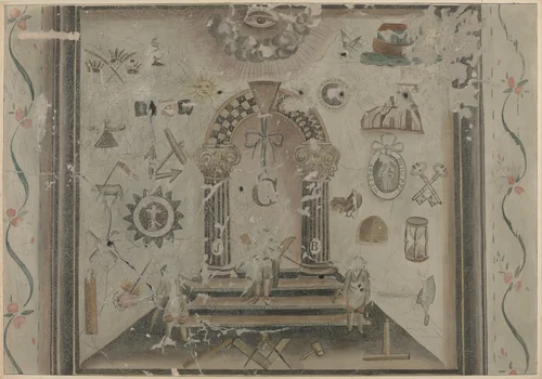 Masonic Picture by Michael Lauretano; Martin Partyka, index of american design, 1939