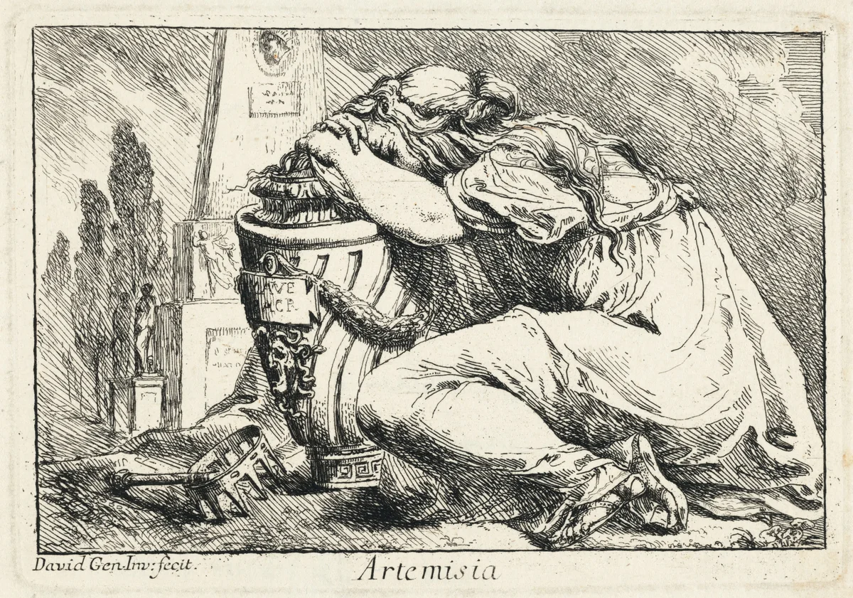 Artemisia by Giovanni David, print, 1770-1780