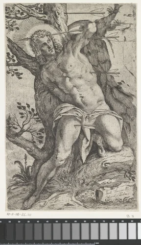 Heilige Sebastiaan by Unknown, print, 1583-1638