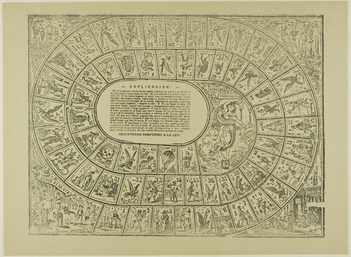 Game of the Goose by José Guadalupe Posada, print, 1904-1913