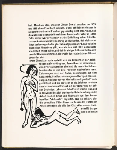 In-text plate from Kirchner Zeichnungen (Kirchner Drawings) by Ernst Ludwig Kirchner, volume, 1925