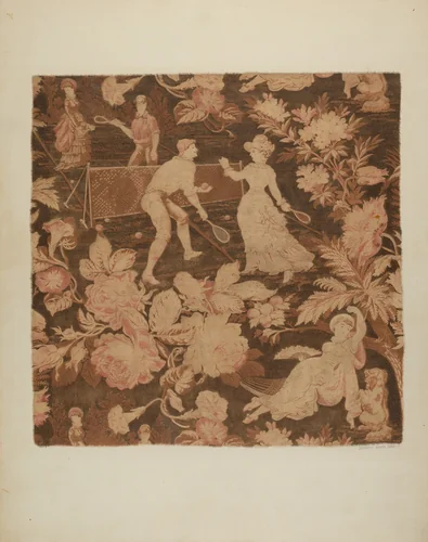 Printed Textile by Dorothy Dwin, index of american design, 1940