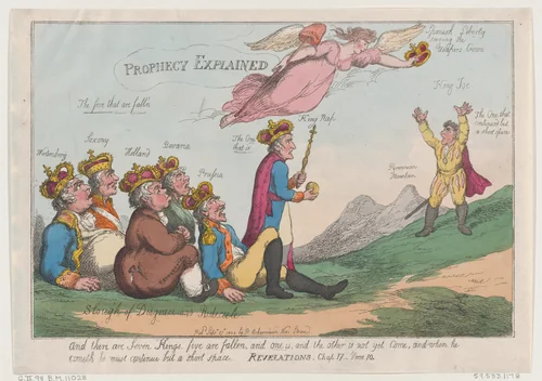 Prophecy Explained by Thomas Rowlandson, print, 1808