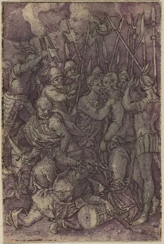 The Betrayal by Virgil Solis, drawing, 1514-1562