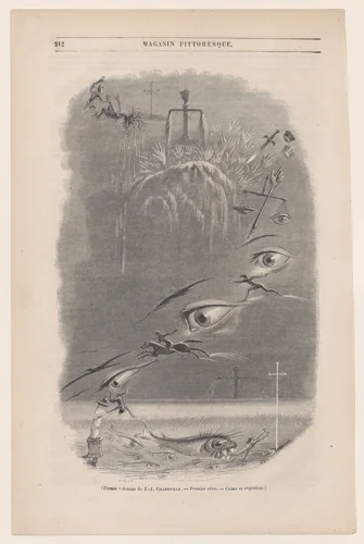 First Dream, from "Le Magasin Pittoresque" by J. J. Grandville, print, 1820-1847