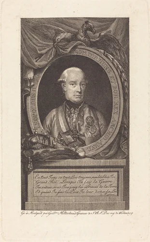 Leopold II, Holy Roman Emperor by Christian Wilhelm Ketterlinus, print, 1766-1803