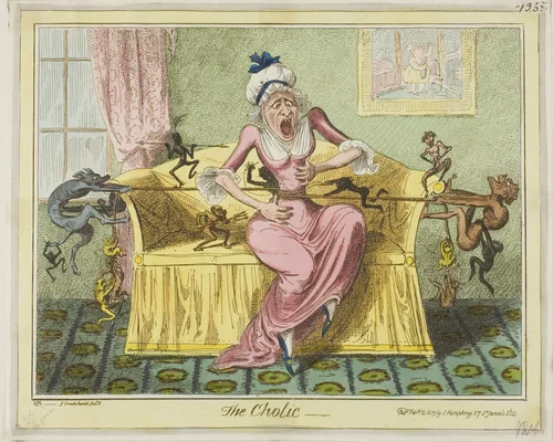 The Cholic by George Cruikshank, print, 1819