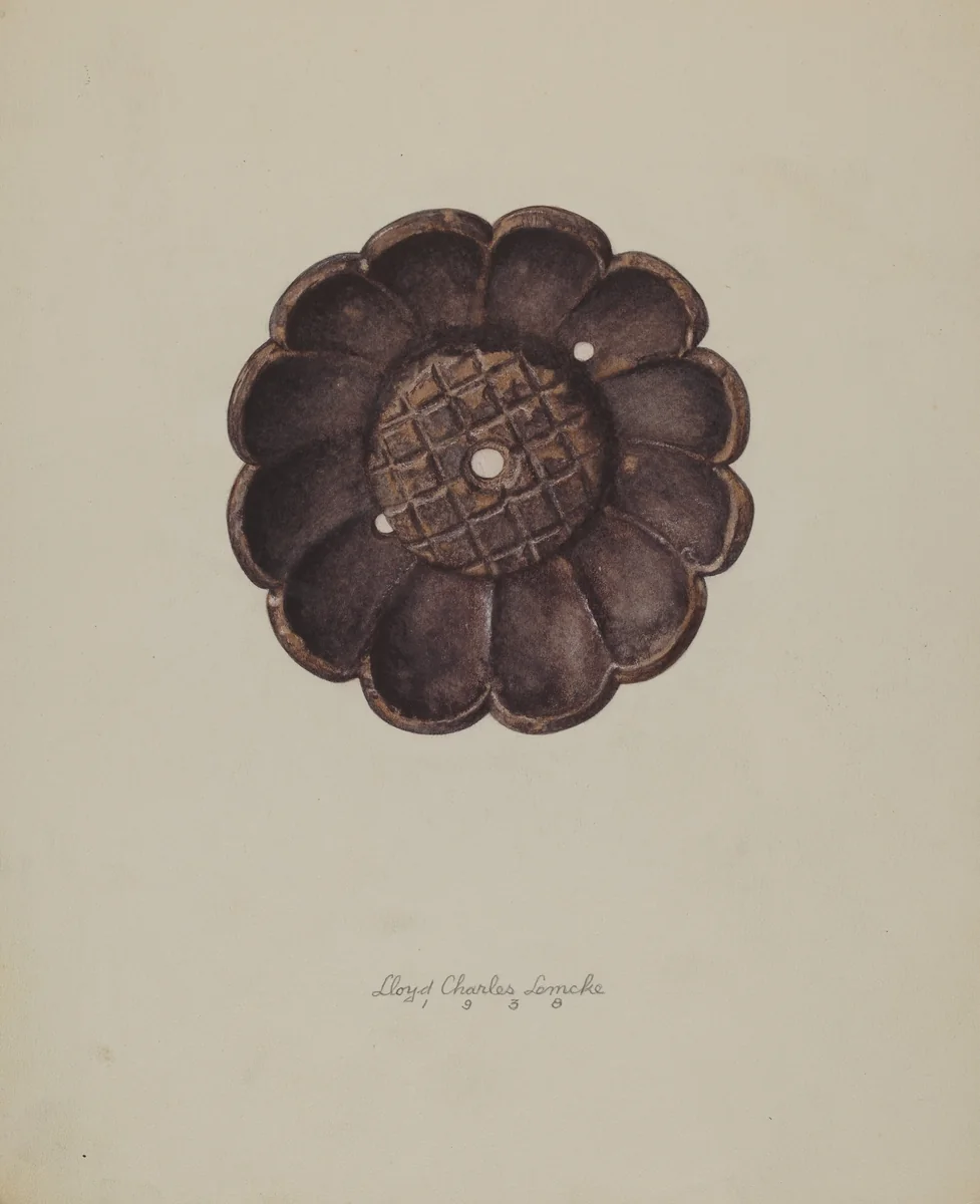 Rosette by Lloyd Charles Lemcke, index of american design, 1938