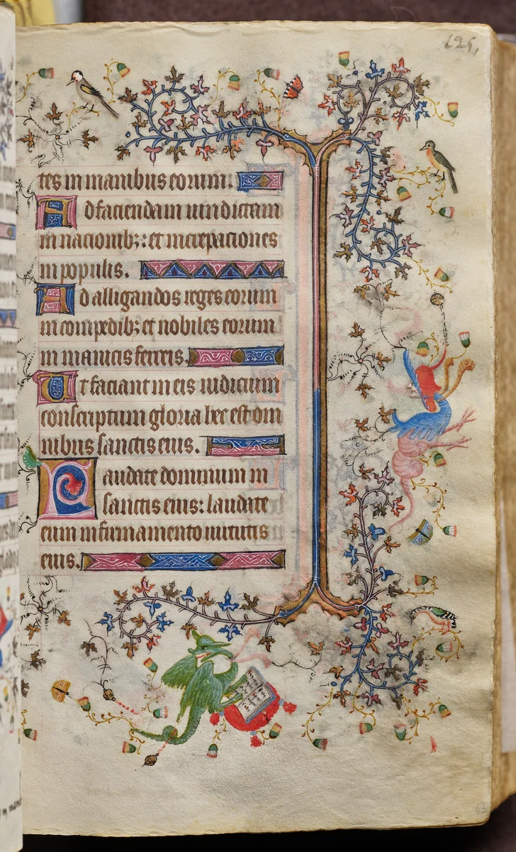 Hours of Charles the Noble, King of Navarre (1361-1425): fol. 63r, Text by Master of the Brussels Initials and Associates, book, 1400-1410