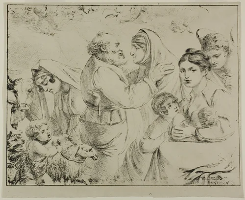 Allegory of Maternal Felicity by Dominique Vivant Denon, print, 1817