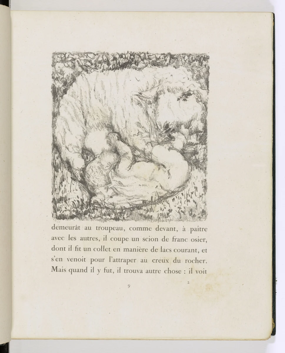 In-text plate (page 9) from Daphnis et Chloé by Pierre Bonnard, illustrated book, 1902