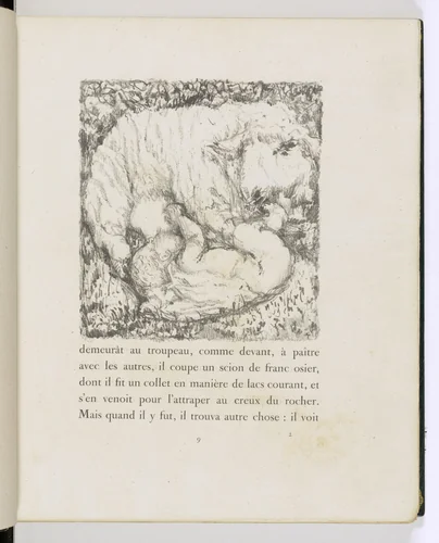 In-text plate (page 9) from Daphnis et Chloé by Pierre Bonnard, illustrated book, 1902