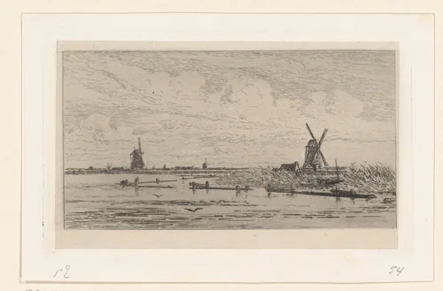 Abcoudermeer by Carel Nicolaas Storm van 's-Gravesande, print, 1873
