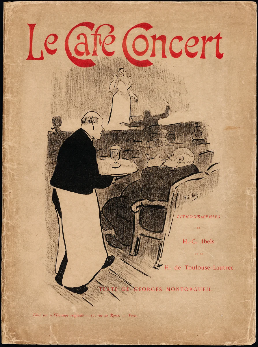 Portfolio Cover for Le Café-Concert by Henri Gabriel Ibels, print, 1893