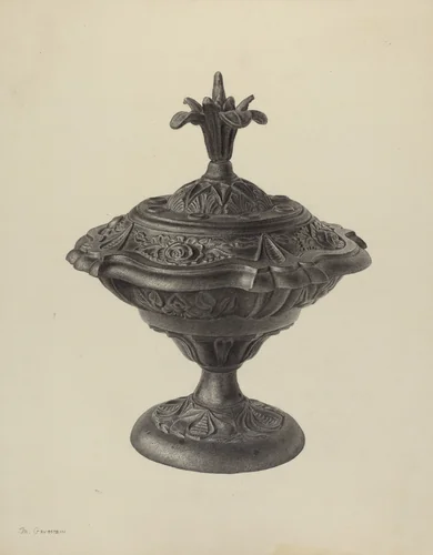 Stove Urn by Milton Grubstein, index of american design, 1939