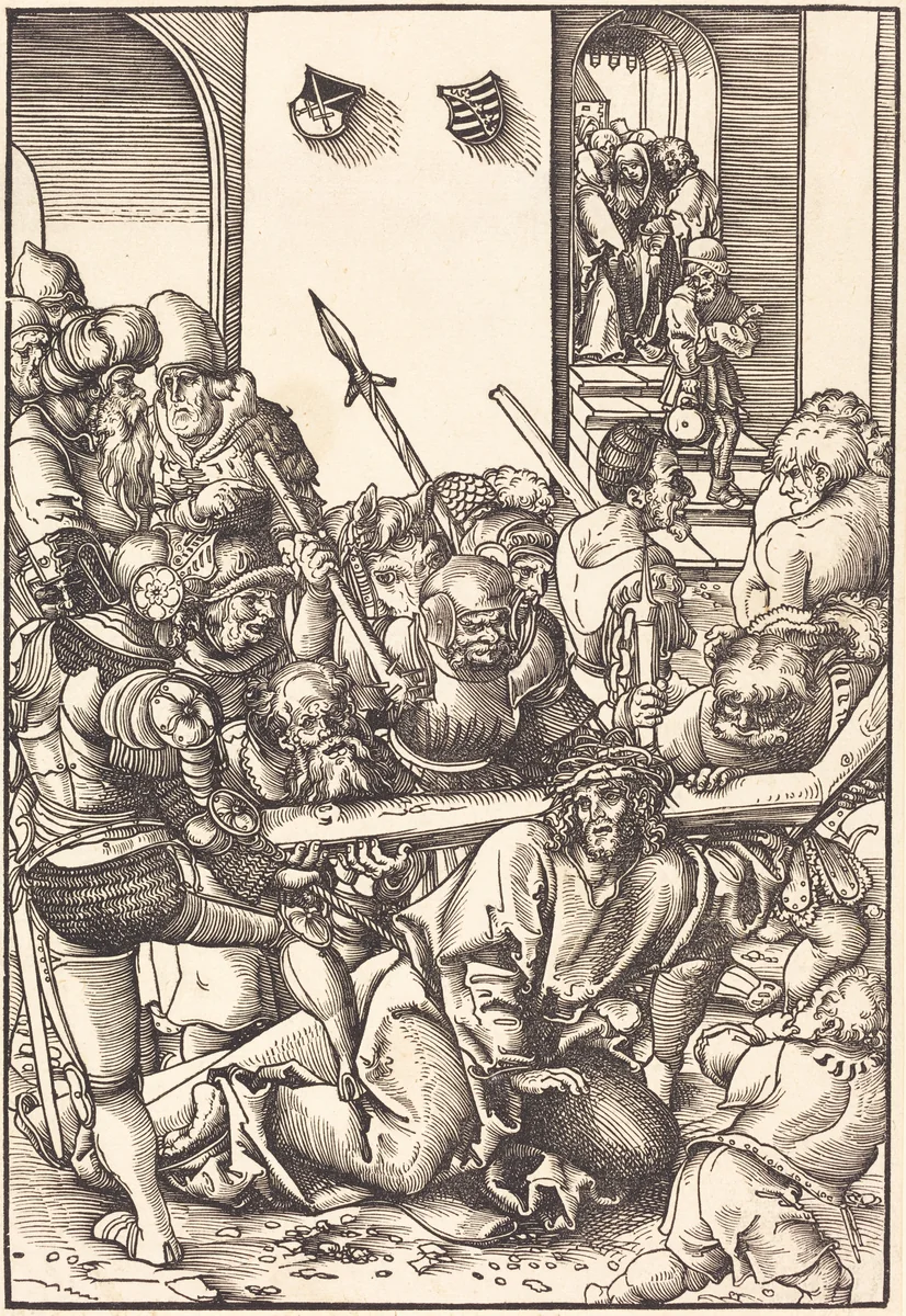 Christ Bearing the Cross by Lucas Cranach, print, 1509
